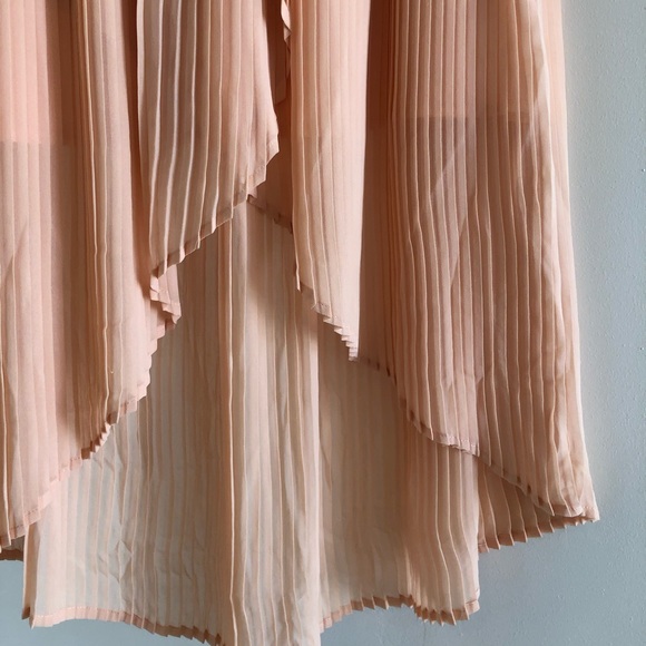 Peach Pleated Skirt - Picture 2 of 3